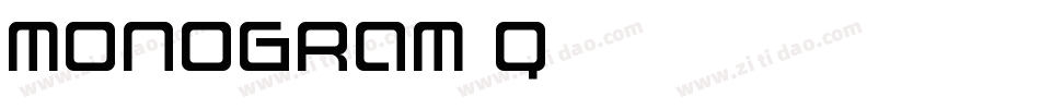 MONOGRAM Q字体转换